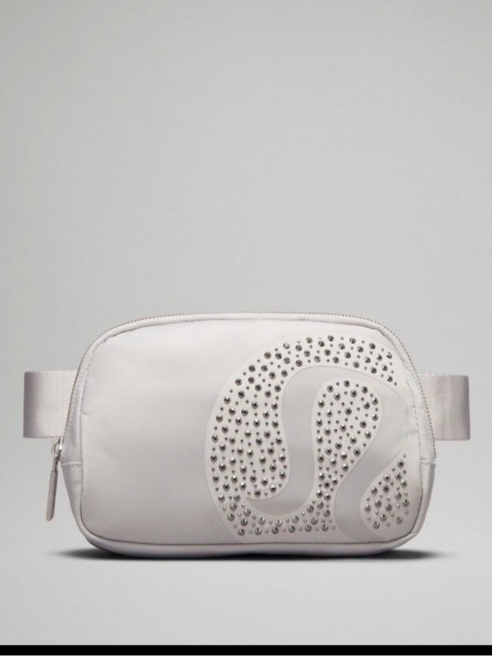 Lululemon everywear silver gray studded belt waist bag limited edition